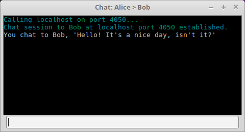 Chat task window