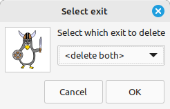 Confirm delete exit