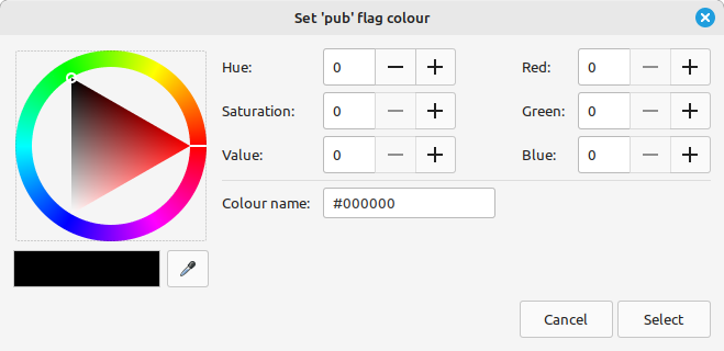 Set room flag colour